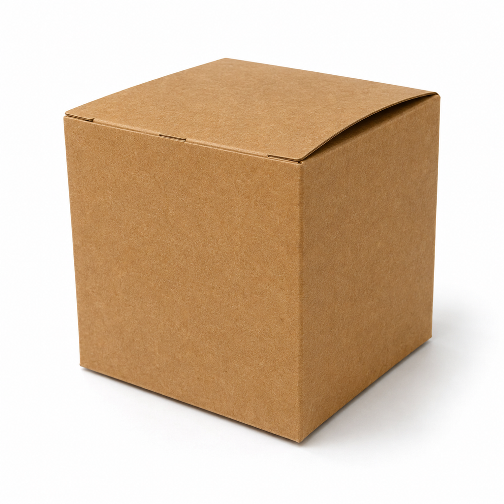 Kraft Brown Paper Packaging Box 4x4x4 inch