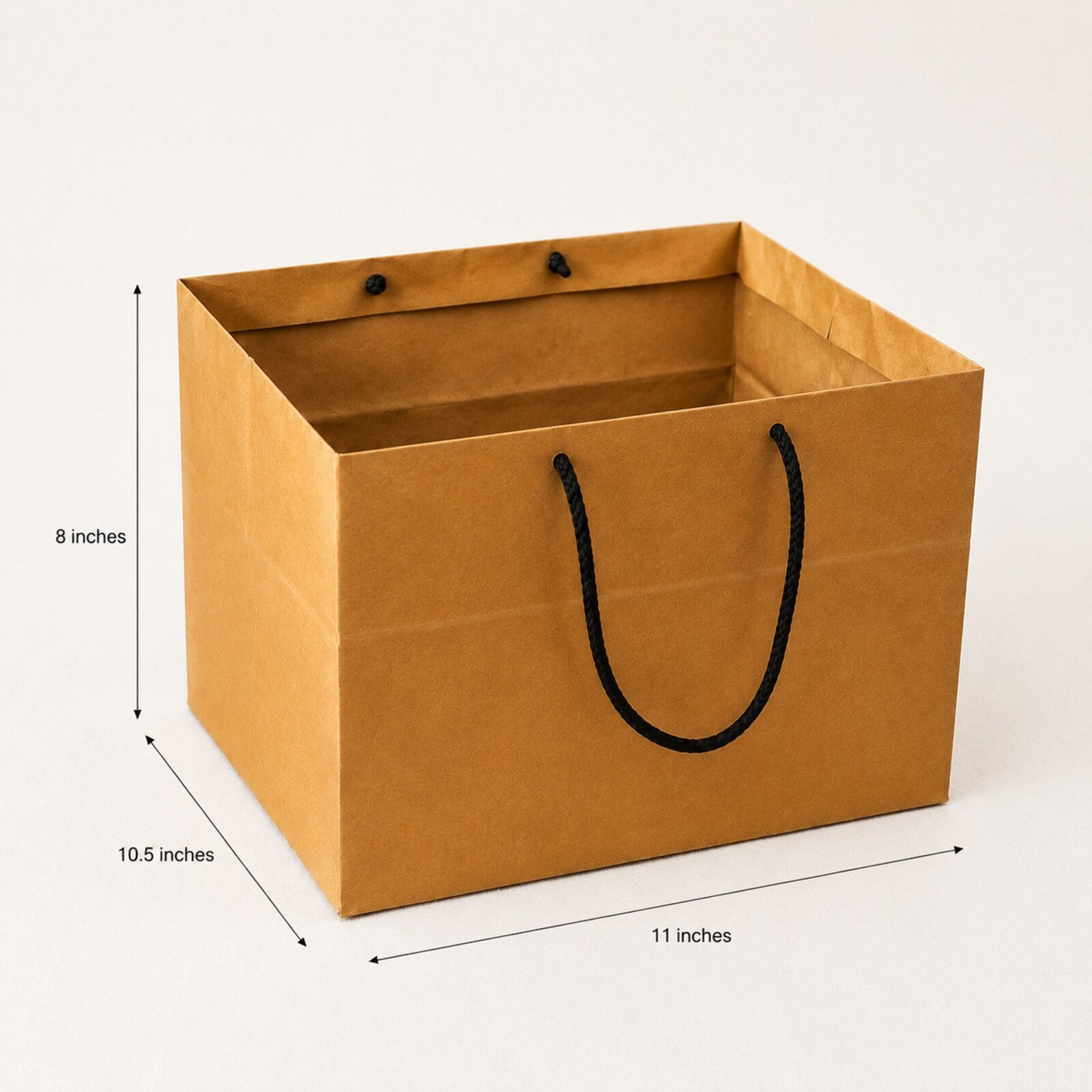 Kraft Brown Paper Bag 11x10.5x8 inch