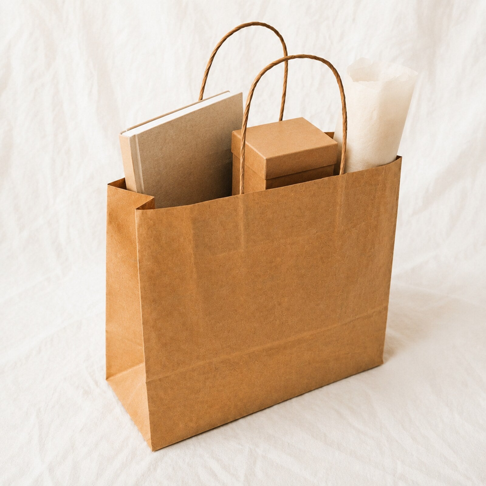 Kraft Brown Paper Bag 11x6x10 inch