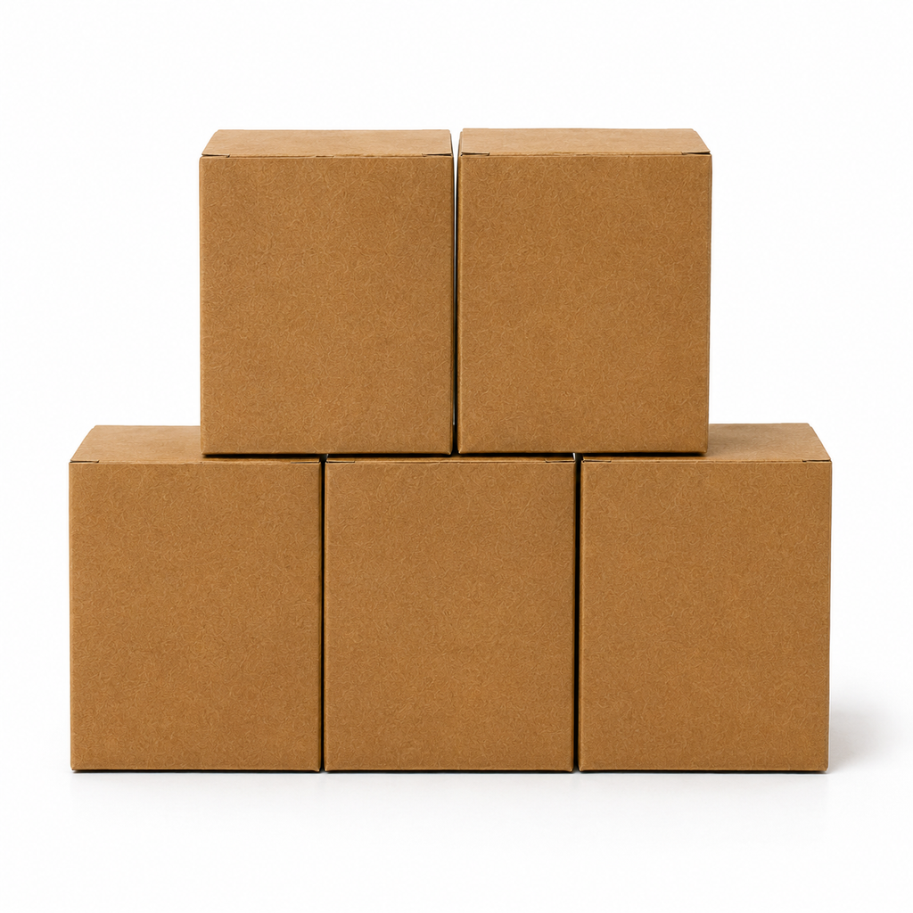 Kraft Brown Paper Packaging Box 4x4x4 inch
