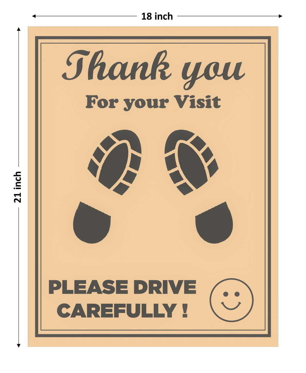 Disposable Car Paper Floor Mats for Car Interior Protection – Brown Extra Large, 18 × 21 Inches (46 × 53 cm)