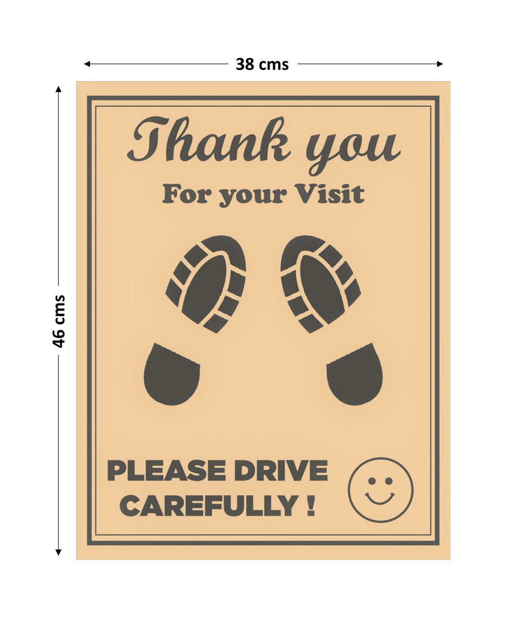 Disposable Car Paper Floor Mats for Car Interior Protection – Brown Medium, 15 × 18 Inches (38 × 46 cm)