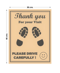 Disposable Car Paper Floor Mats for Car Interior Protection – Brown Medium, 15 × 18 Inches (38 × 46 cm)