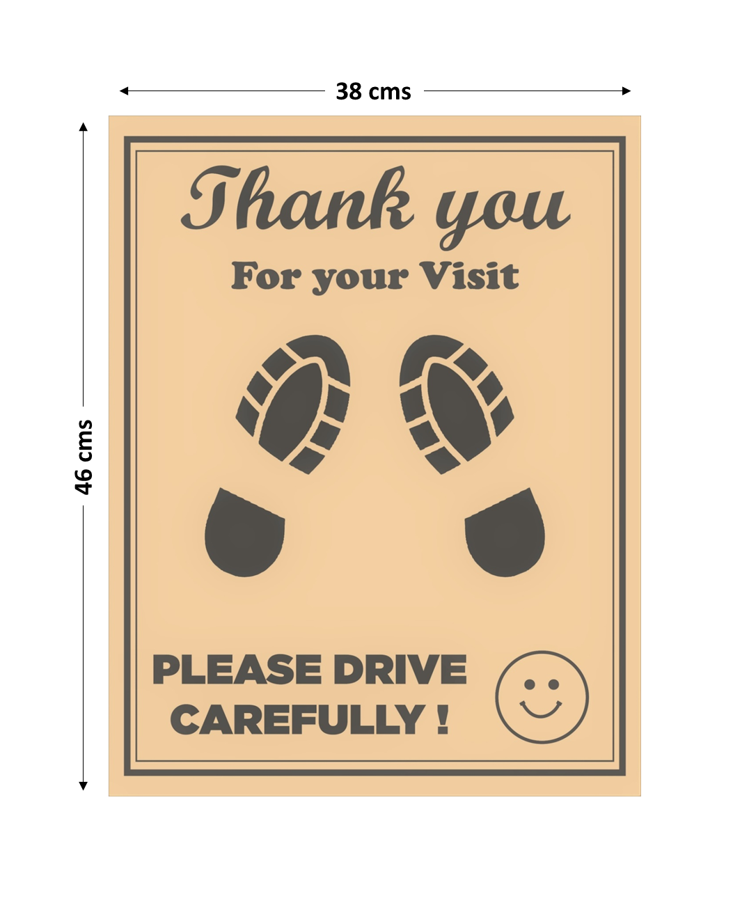 Disposable Car Paper Floor Mats for Car Interior Protection – Brown Medium, 15 × 18 Inches (38 × 46 cm)