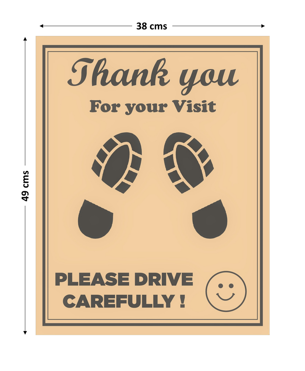Disposable Car Paper Floor Mats for Car Interior Protection – Brown Large, 15 × 20 Inches (38 × 50 cm)