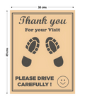 Disposable Car Paper Floor Mats for Car Interior Protection – Brown Large, 15 × 20 Inches (38 × 50 cm)