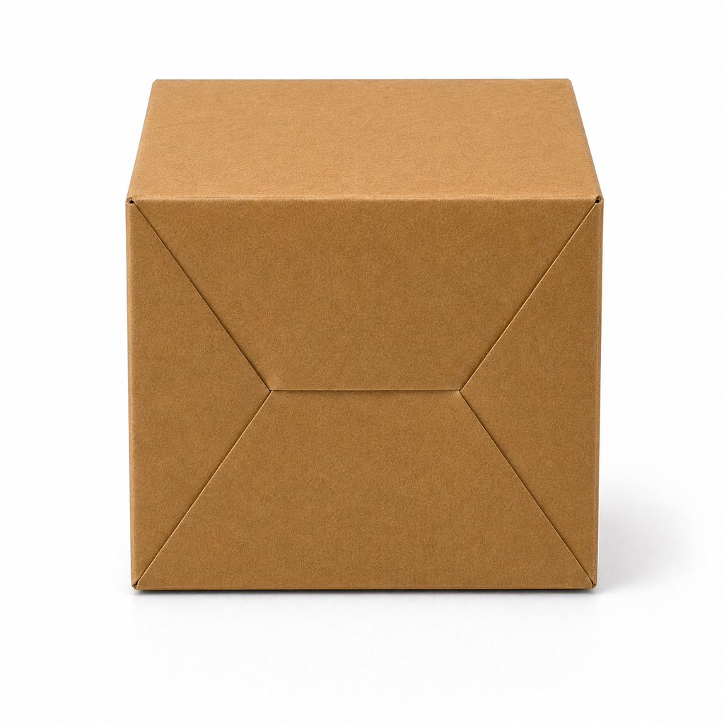 Kraft Brown Paper Packaging Box 4x4x4 inch