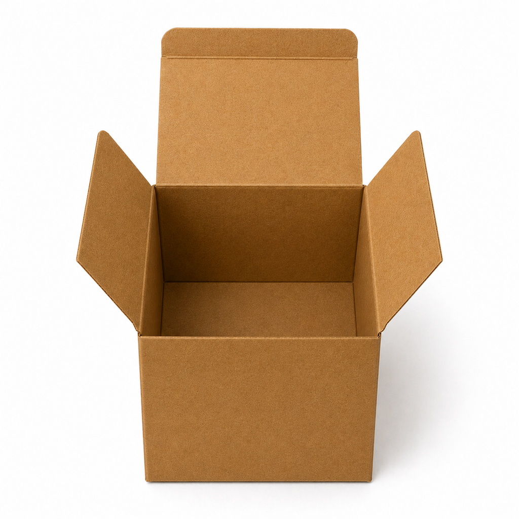 Kraft Brown Paper Packaging Box 4x4x4 inch