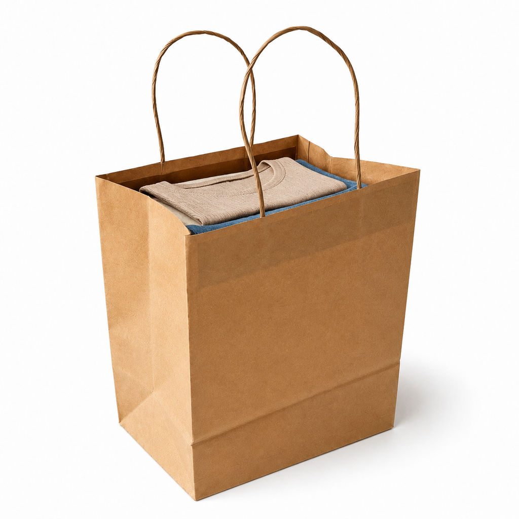 Kraft Brown Paper Bag 8x6x10.5 inch