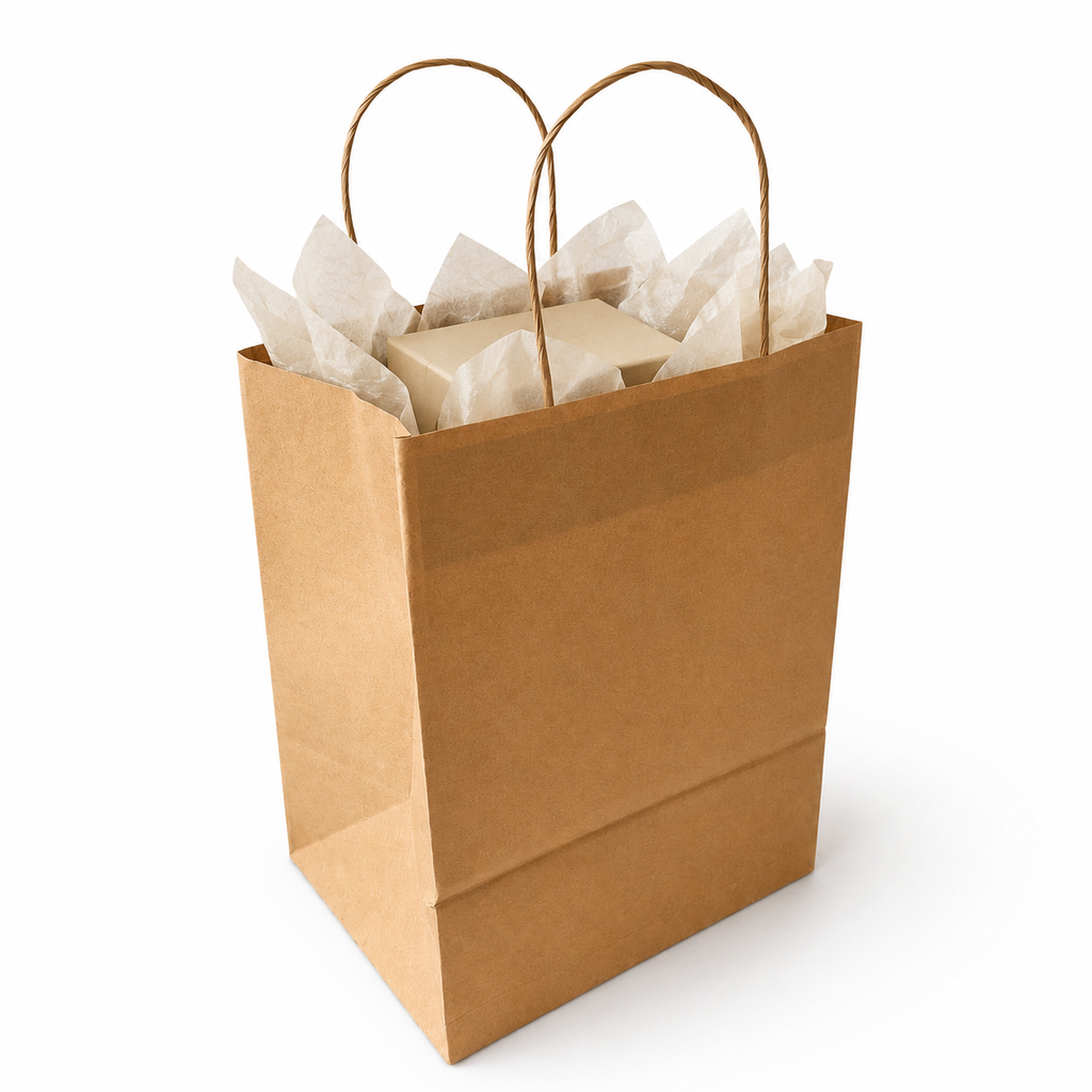 Kraft Brown Paper Bag 8x6x10.5 inch