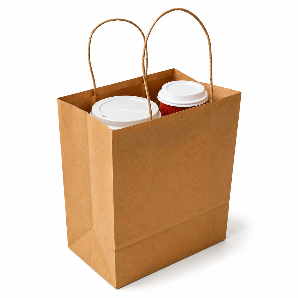 Kraft Brown Paper Bag 8x6x10.5 inch