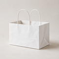 White Paper Bag 9x8x7 inch