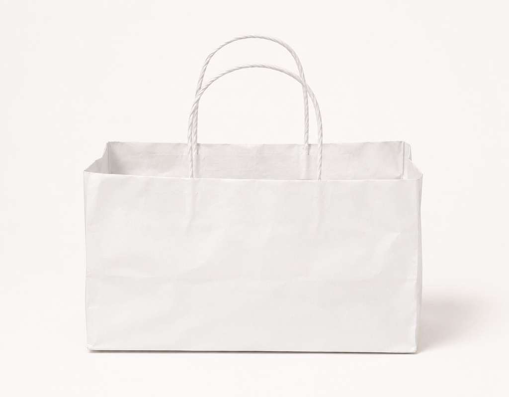 White Paper Bag 9x8x7 inch