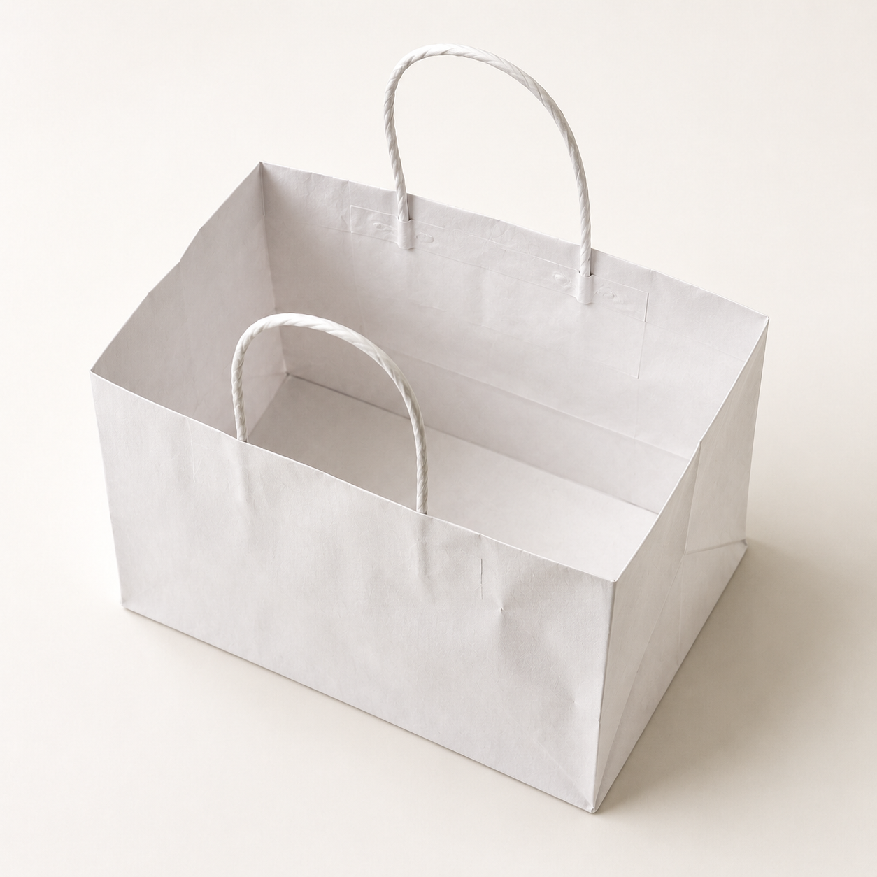 White Paper Bag 9x8x7 inch