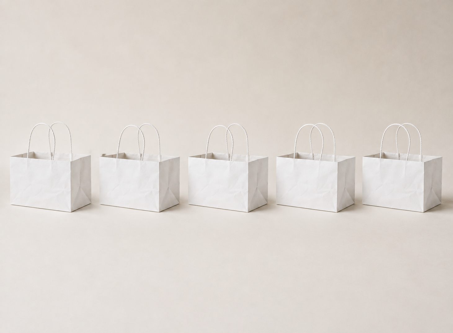 White Paper Bag 9x8x7 inch
