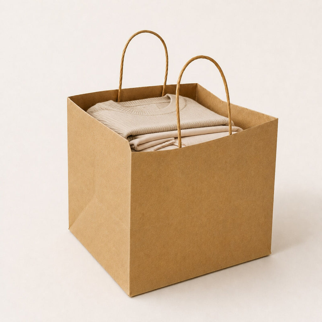 Kraft Brown Paper Bag 9x9x8 inch