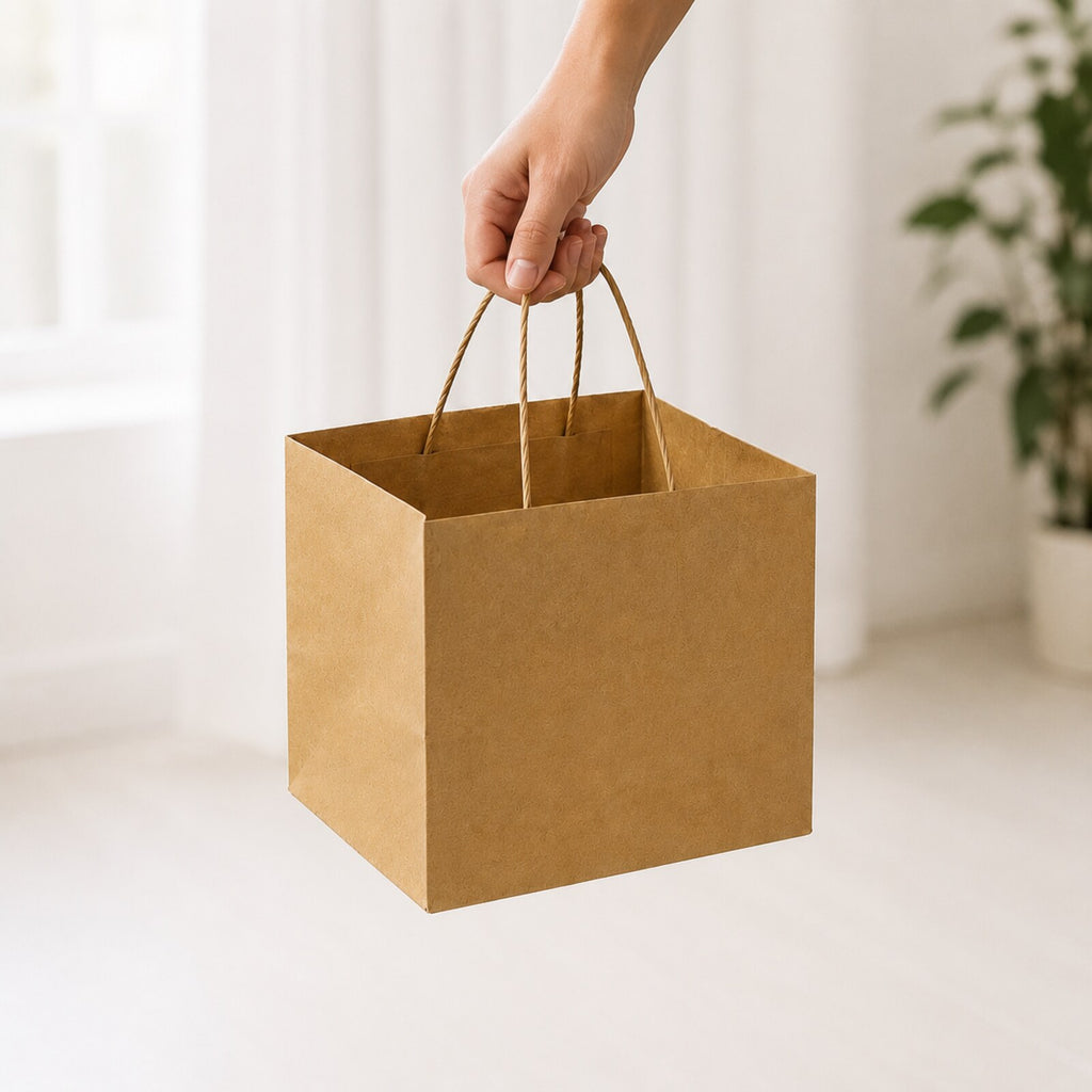 Kraft Brown Paper Bag 9x9x8 inch
