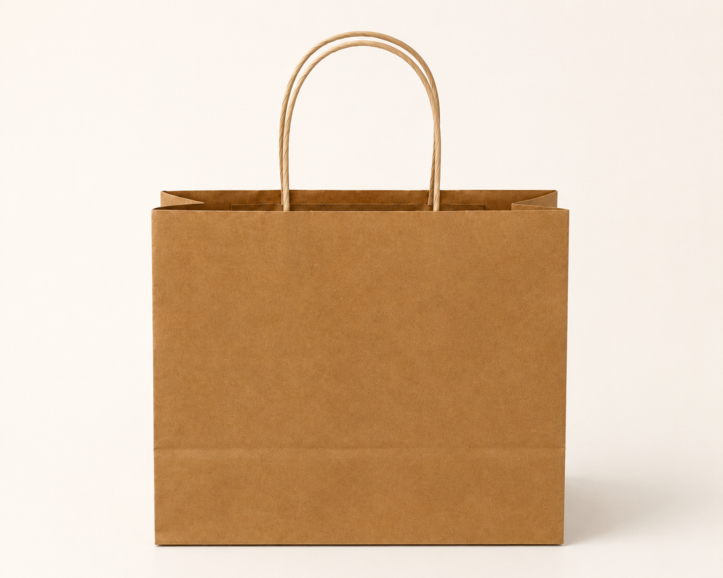 Kraft Brown Paper Bag 12x5.5x8.5 inch