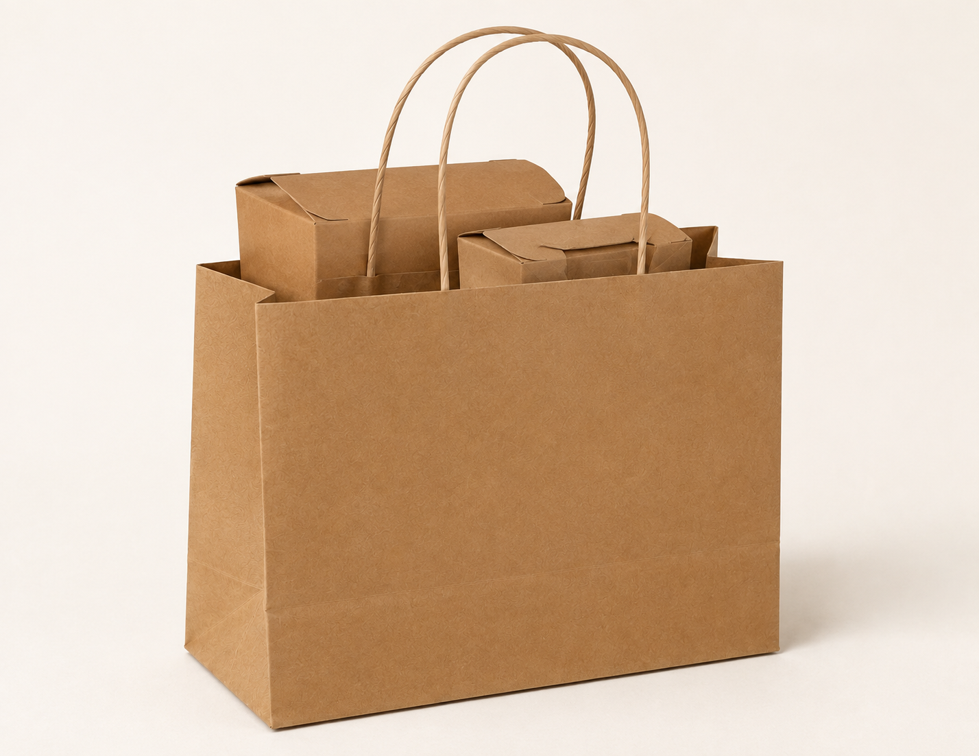 Kraft Brown Paper Bag 12x5.5x8.5 inch