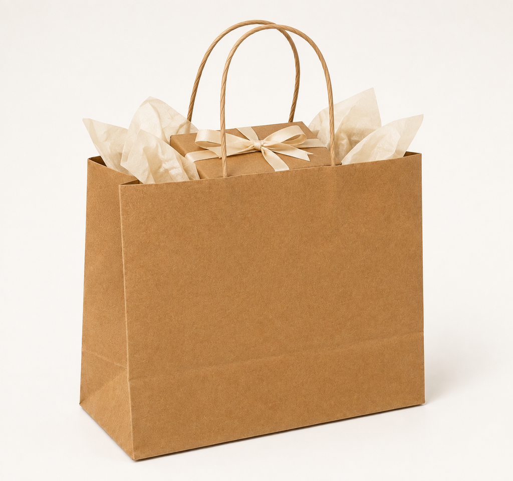 Kraft Brown Paper Bag 12x5.5x8.5 inch