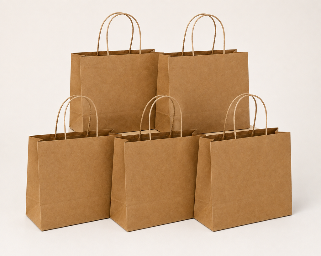 Kraft Brown Paper Bag 12x5.5x8.5 inch