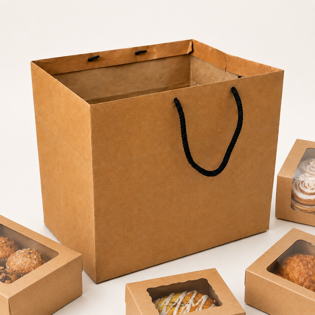 Kraft Brown Paper Bag 11x10.5x8 inch