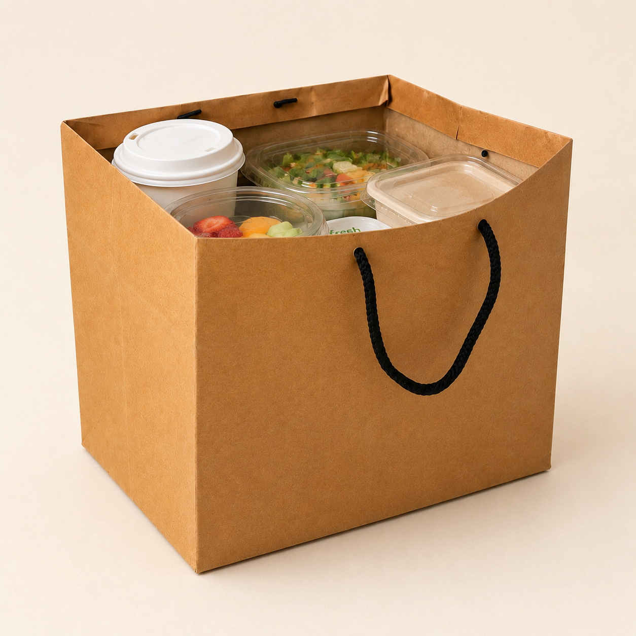 Kraft Brown Paper Bag 11x10.5x8 inch