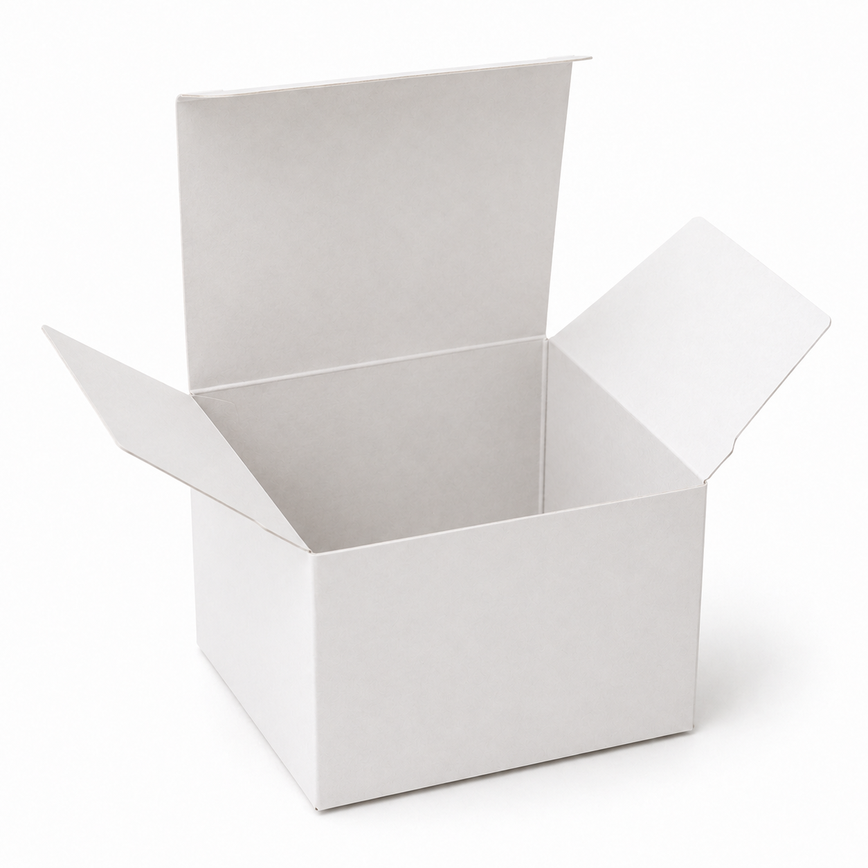 White Paper Packaging Box 4x4x2.5 inch