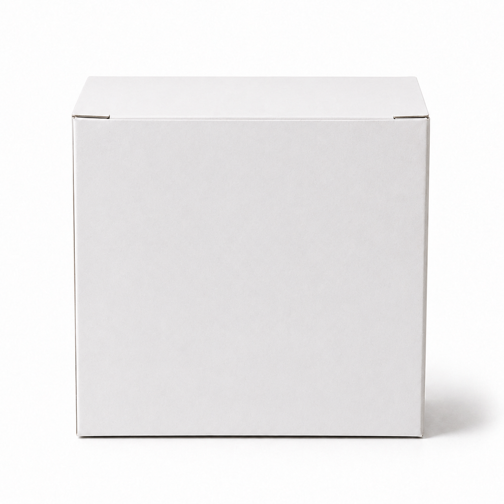 White Paper Packaging Box 4x4x2.5 inch