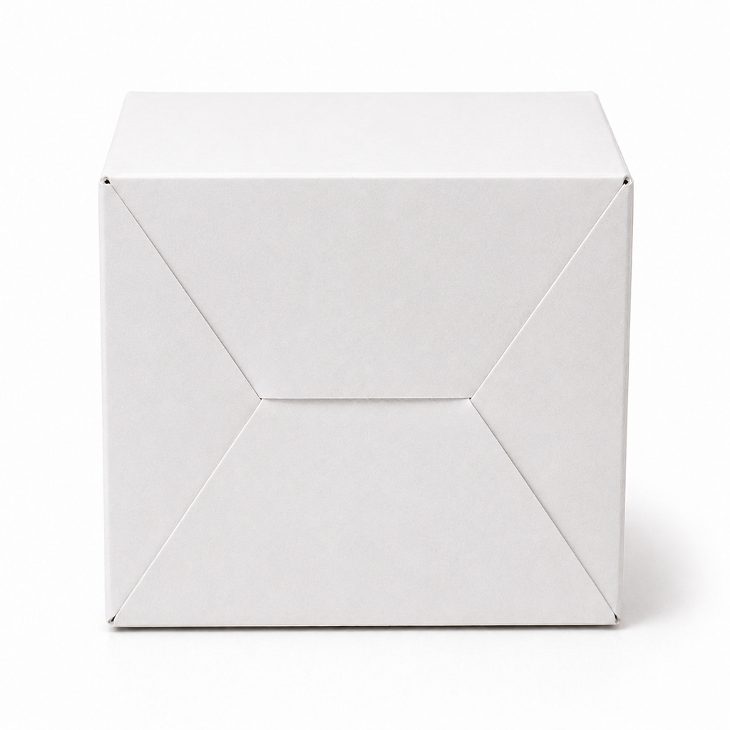 White Paper Packaging Box 4x4x2.5 inch
