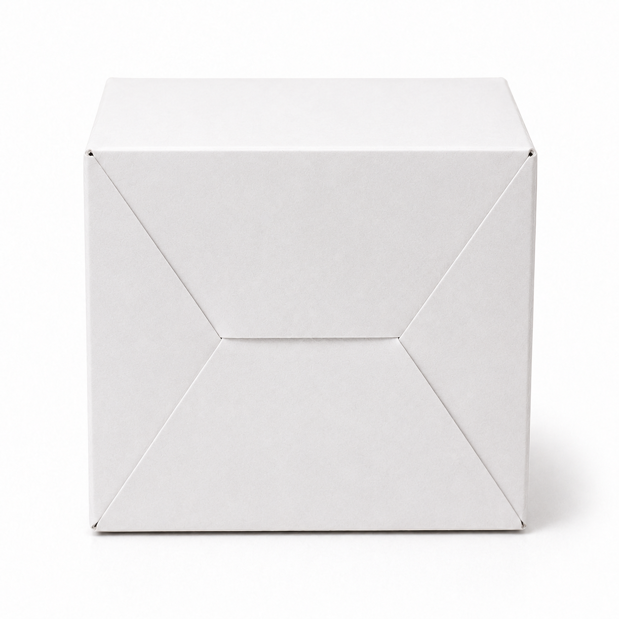 White Paper Packaging Box 4x4x2.5 inch