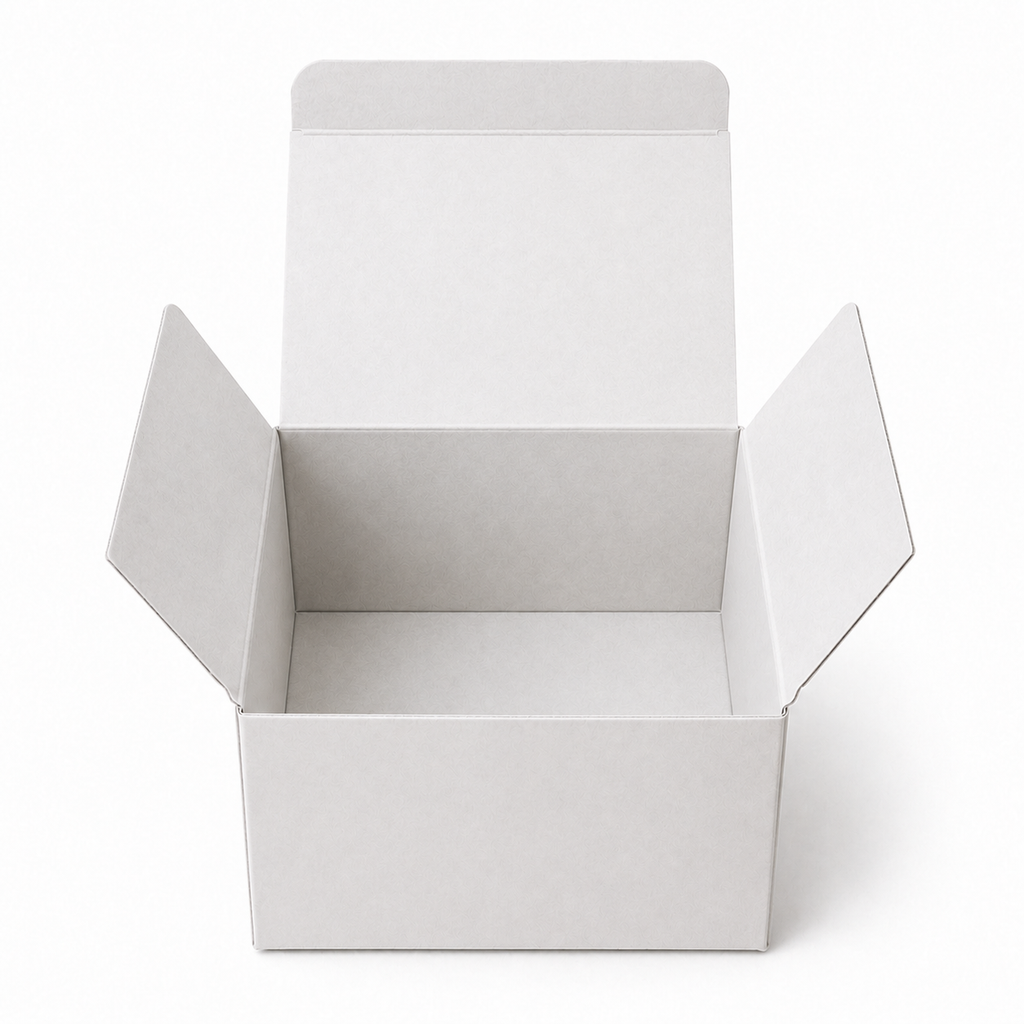 White Paper Packaging Box 4x4x2.5 inch