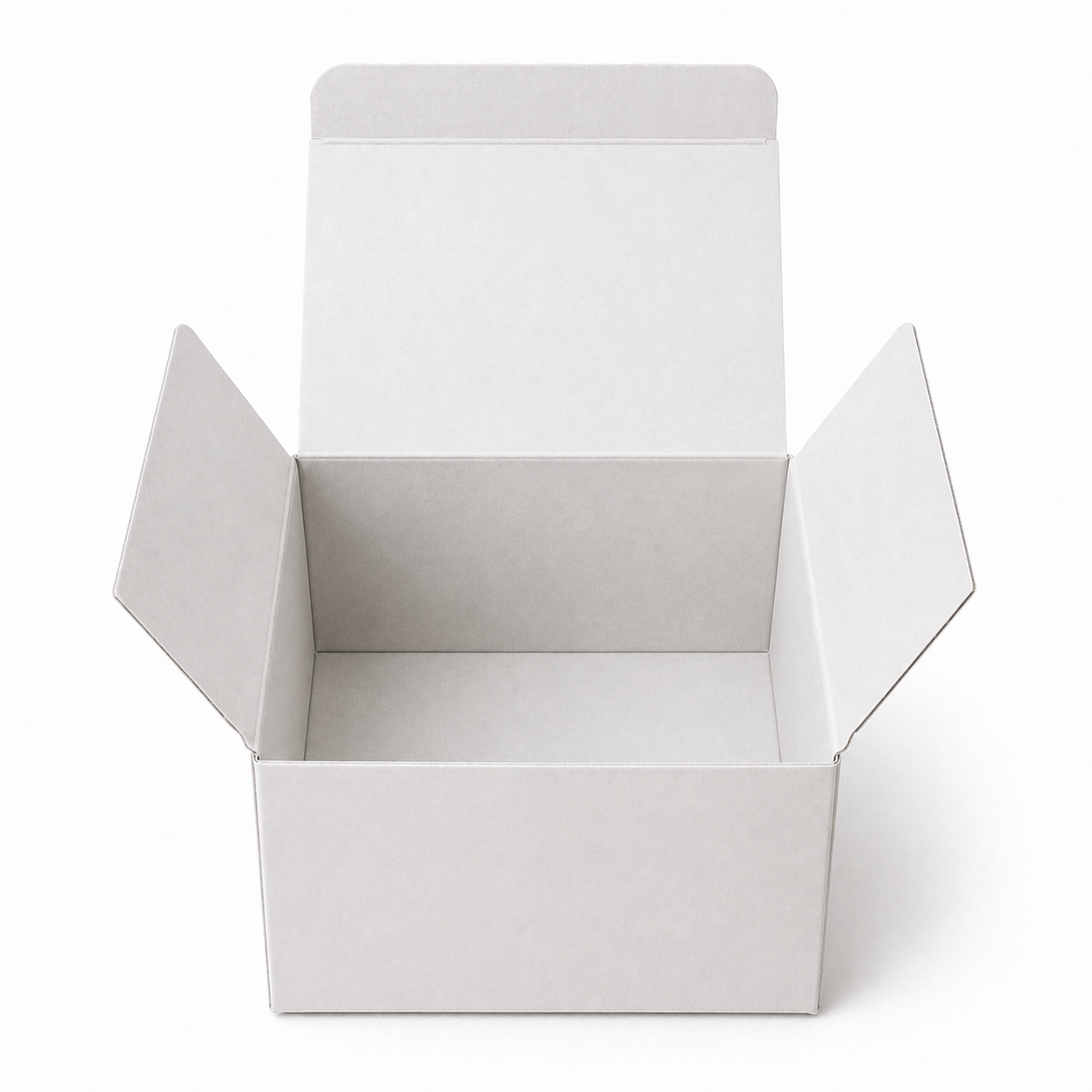 White Paper Packaging Box 4x4x2.5 inch