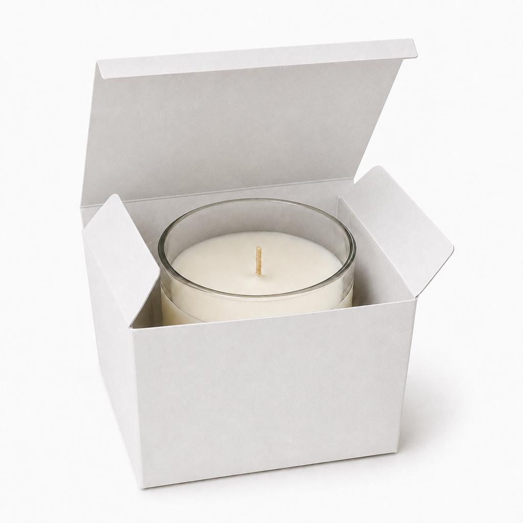 White Paper Packaging Box 4x4x2.5 inch