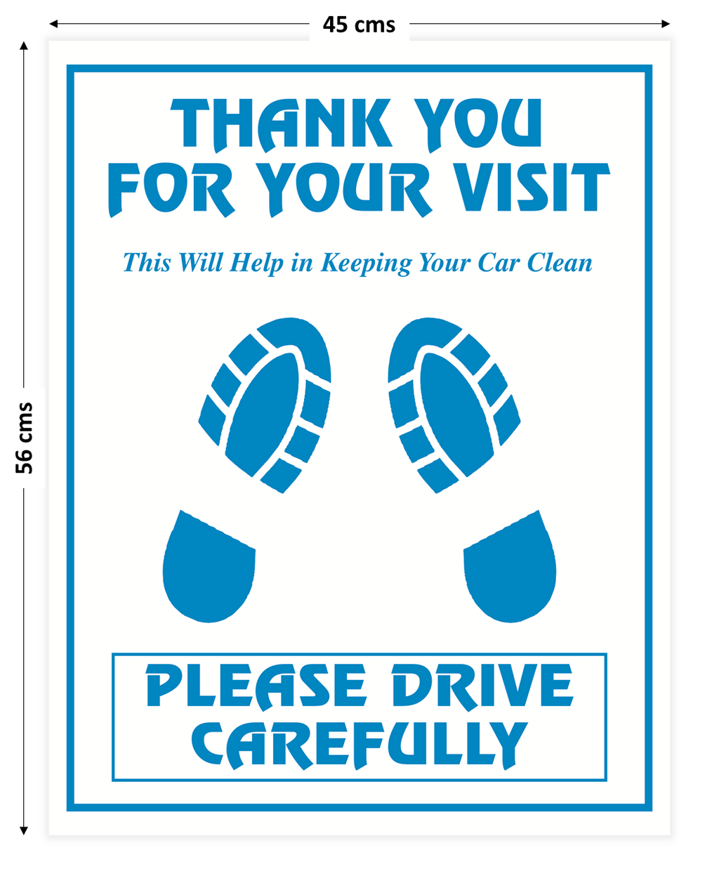 Disposable Car Paper Floor Mats for Car Interior Protection – White Large, 18 × 22 Inches (45 × 56 cm)