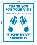 Disposable Car Paper Floor Mats for Car Interior Protection – White Large, 18 × 22 Inches (45 × 56 cm)