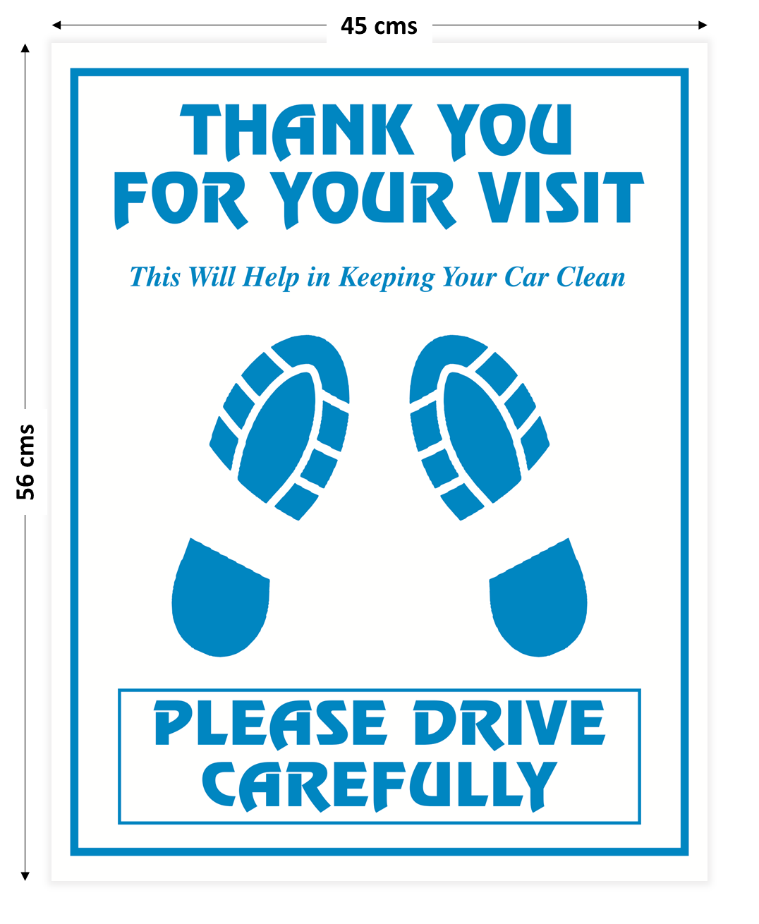 Disposable Car Paper Floor Mats for Car Interior Protection – White Large, 18 × 22 Inches (45 × 56 cm)